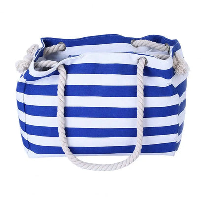 Cabas sac rectangulaire Bleu-Noir-ShopGET® 