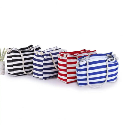 Cabas sac rectangulaire Bleu-Noir-ShopGET® 
