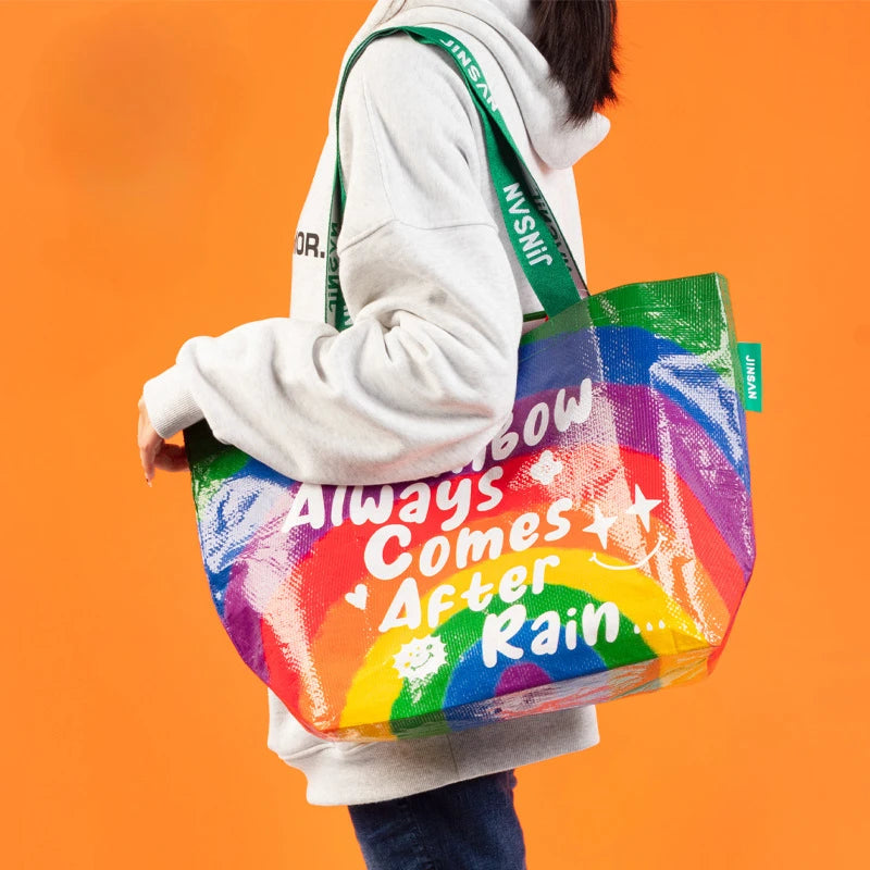 Sac de courses avec décore Caractères / 2PCS-Caractères / 1PC-Rainbow / 1PC-Caractères / 3PCS-Animal Graffiti / 1PC-Good Time / 3PCS-Animal Graffiti / 3PCS-Animal Graffiti / 2PCS-Good Time / 2PCS-Good Time / 1PC-Rainbow / 3PCS-Rainbow / 2PCS-ShopGET® 