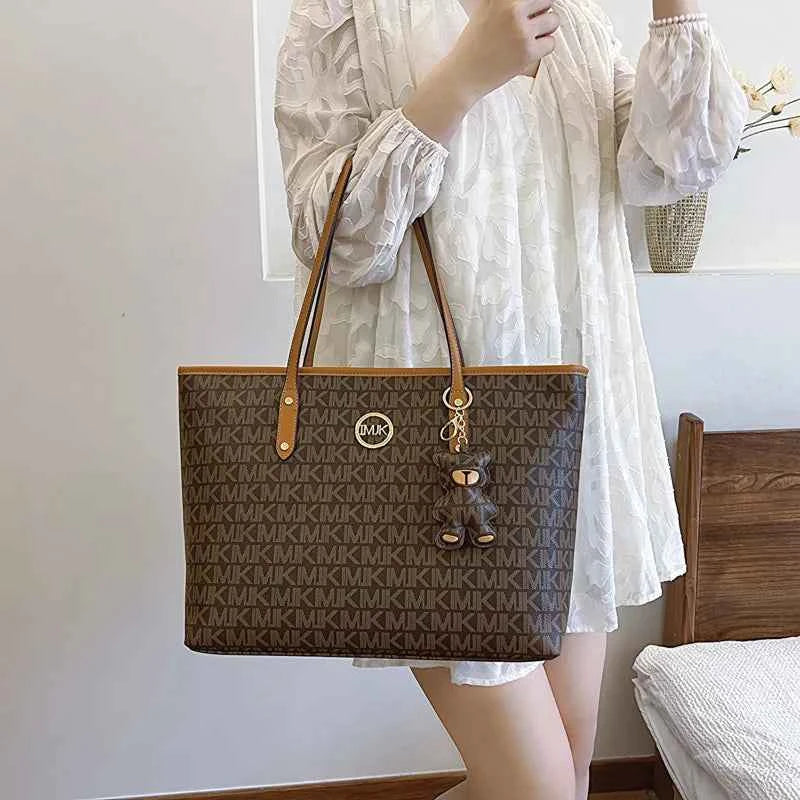 Sac cabas femme voyage de luxe Marron / 44x29x13cm / Offerte-Blanc / 44x29x13cm / Offerte-ShopGET® 