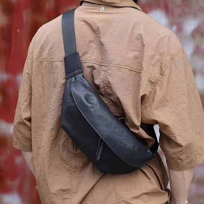 Sac banane imperméable en cuir pour homme - ShopGET®