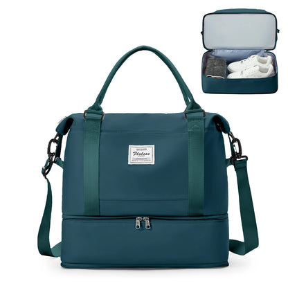 Sac weekend homme élite Pourpre-Bleu-Rose-Noir-Vert-Gris-Noir marron-Beige marron-ShopGET® 