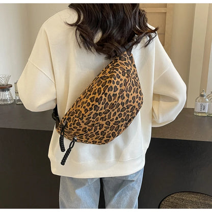 Sac banane bandoulière léopard