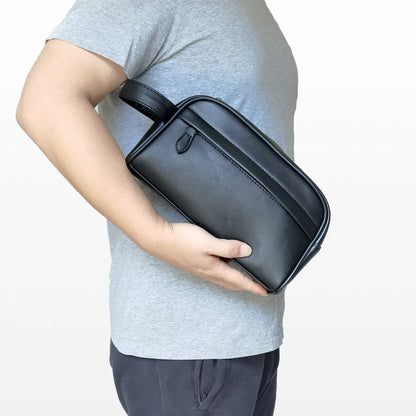 Pochette homme avec poignée Noir-ShopGET® 