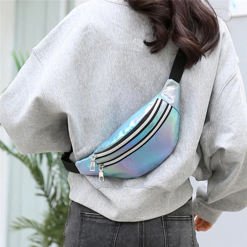 Sac banane femme argenté - ShopGET®
