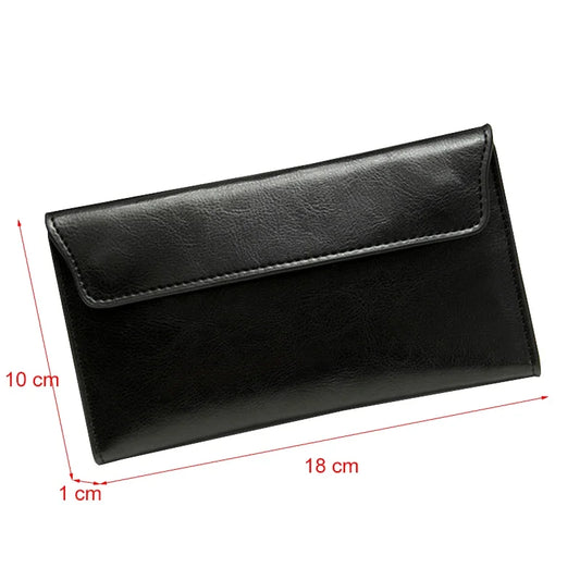 Sac pochette femme cuir slim Bleu-Noir-Rouge-Vert-ShopGET® 