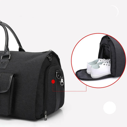 Sac weekend polyvalent pour homme Gris-Noir-ShopGET® 