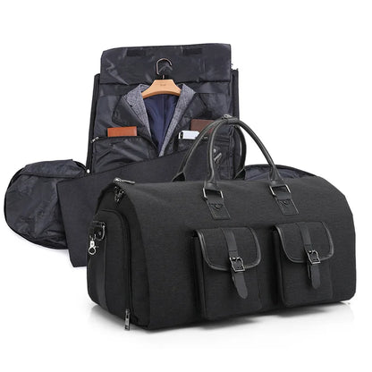 Sac weekend polyvalent pour homme Gris-Noir-ShopGET® 