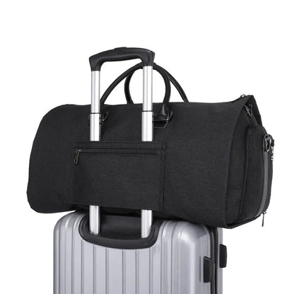 Sac weekend polyvalent pour homme Gris-Noir-ShopGET® 