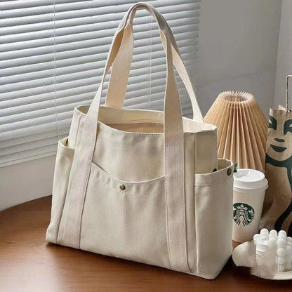 sac cabas tissu noir souple Beige-Kaki-Noir-ShopGET® 