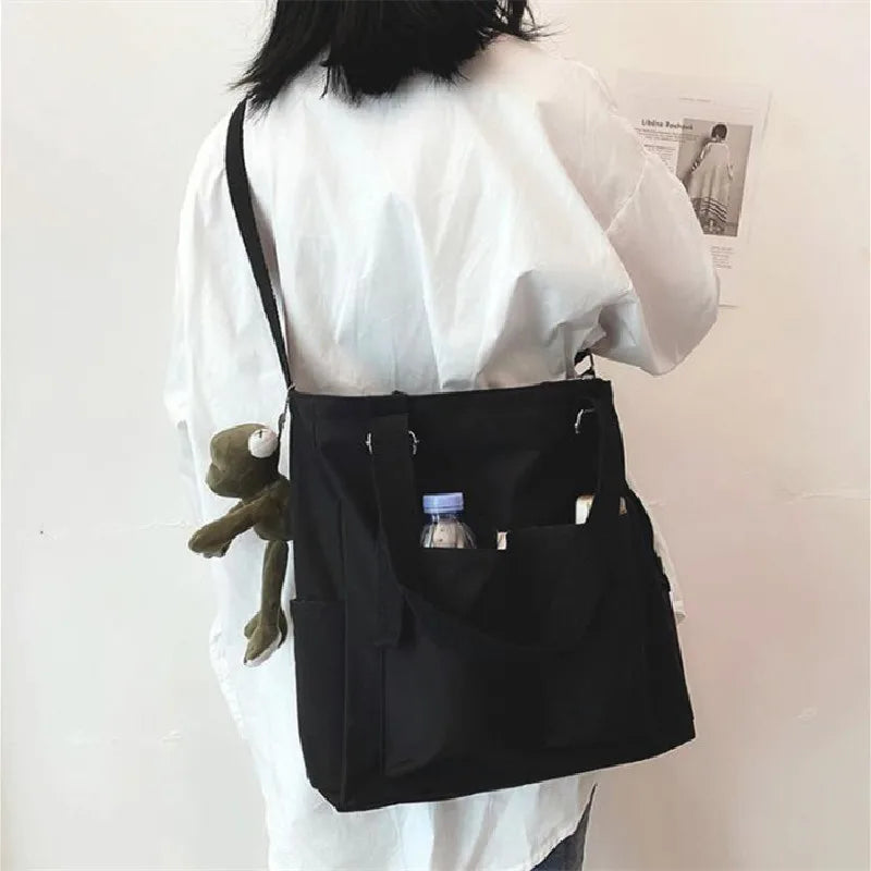 sac cabas tissu Oxford Beige A-Vert A-Bleu A-Beige B-Noir A-Bleu B-Noir B-Vert B-ShopGET® 