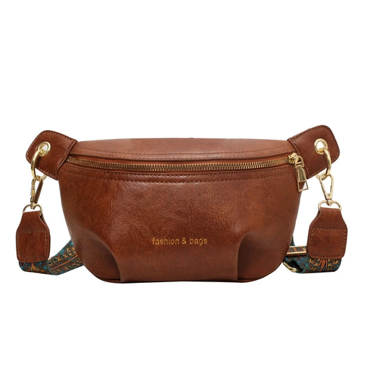 Sac banane en cuir artificiel femme