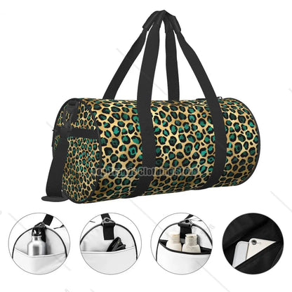 Sac polochon zebra léopard Léopard 45 x 23 cm-ShopGET® 