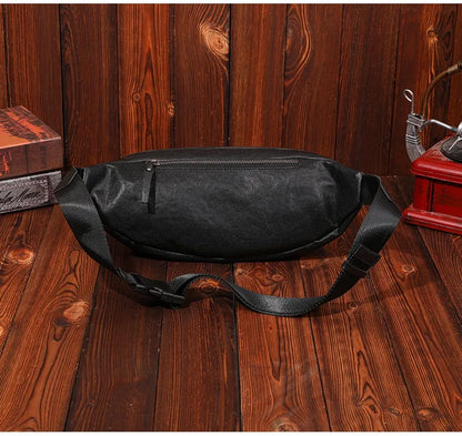 Sac banane homme rectangulaire en cuir - ShopGET®