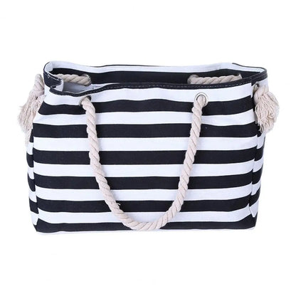 Cabas sac rectangulaire Bleu-Noir-ShopGET® 