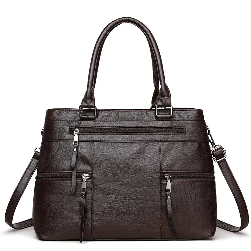 Sac cabas femme rectangulaire Gris-Marron-Jaune-Noir-ShopGET® 
