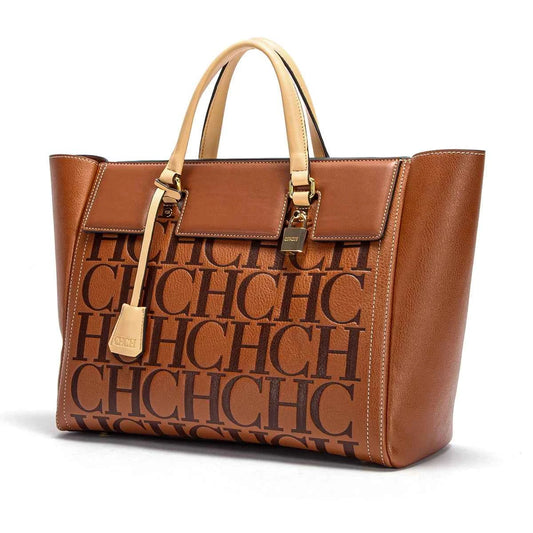 Sac cabas femme solide Marron-Bleu navy-Shopget 