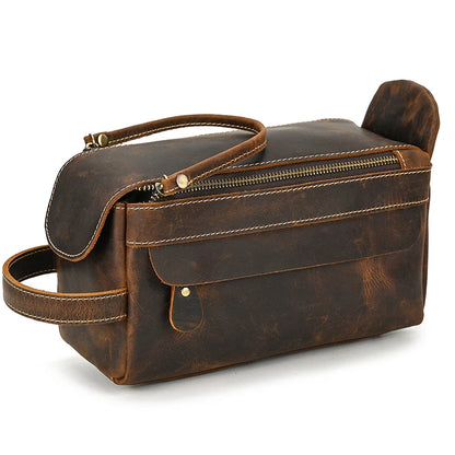 Trousse de toilette homme cuir luxe - ShopGET®