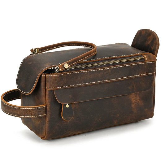 Trousse de toilette homme cuir luxe - ShopGET®