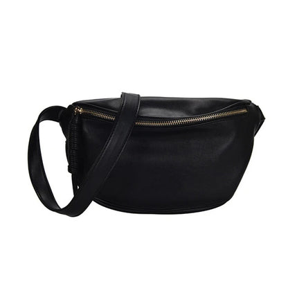 Sac banane en cuir camel