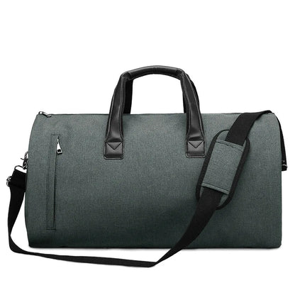 Grand sac weekend à bandoulière Gris-Noir-Gris Sombre-ShopGET® 