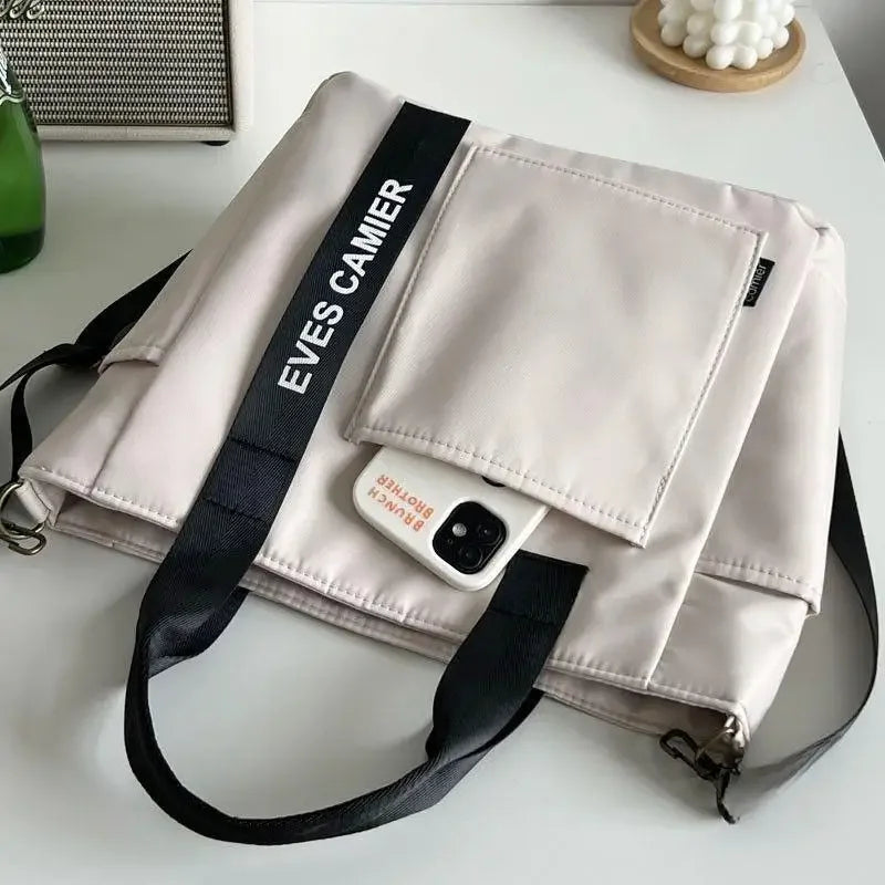 sac cabas tissu noir et blanc Vert-Beige-Bleu-Noir-ShopGET® 