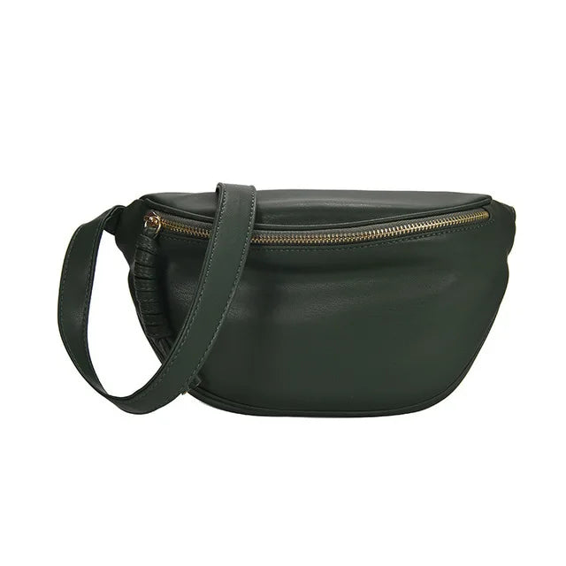 Sac banane en cuir camel
