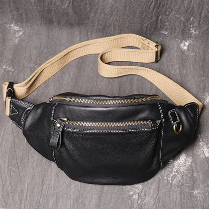 Sac banane homme luxe pas cher en cuir - ShopGET®