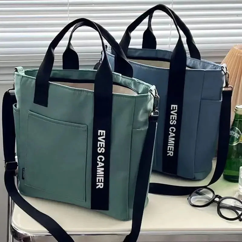 sac cabas tissu noir et blanc Vert-Beige-Bleu-Noir-ShopGET® 