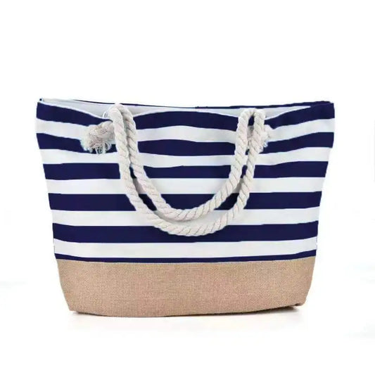 Cabas sac à rayures A-B-C-D-E-F-G-H-I-ShopGET® 