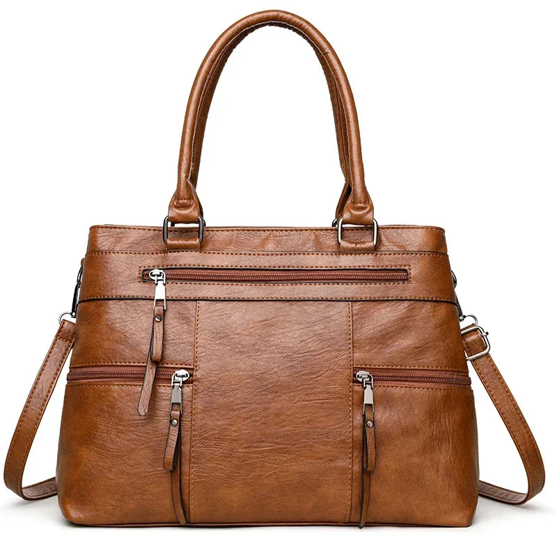 Sac cabas femme rectangulaire Gris-Marron-Jaune-Noir-ShopGET® 