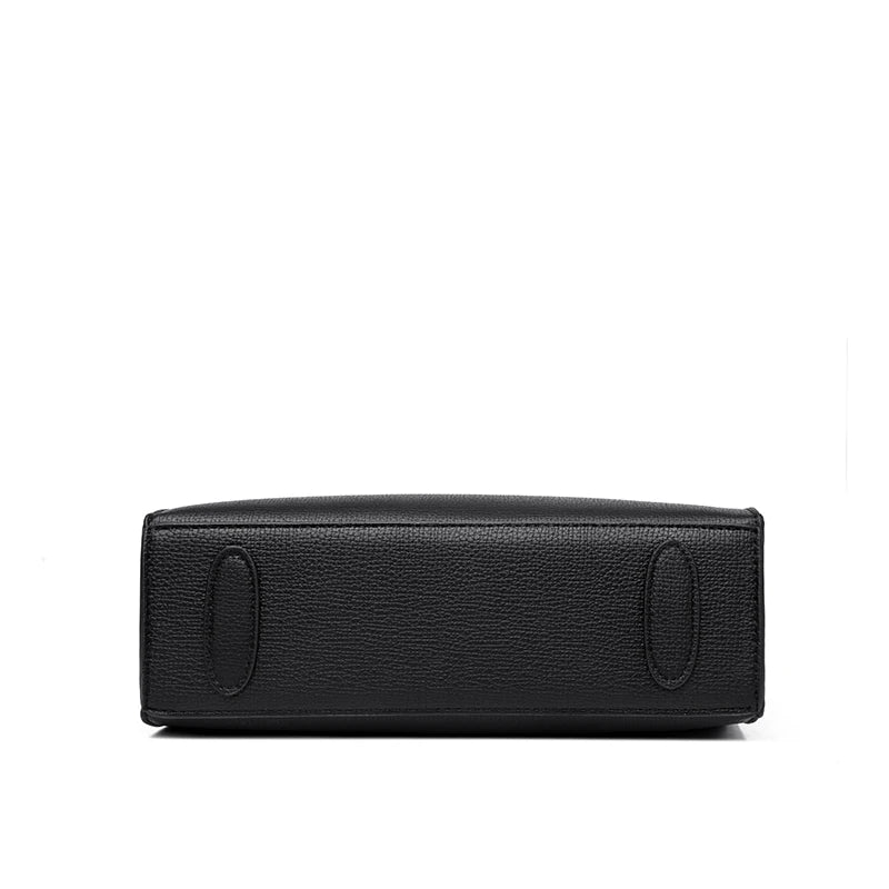 Sac cabas en cuir marron Burgundy-Noir-Apricot-Gris-Marron-ShopGET® 