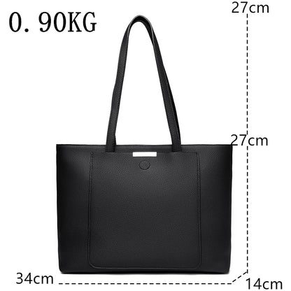 Sac cabas noir Guislaine Gris / 34cm 14cm 27cm-Noir / 34cm 14cm 27cm-Bleu / 34cm 14cm 27cm-ShopGET® 