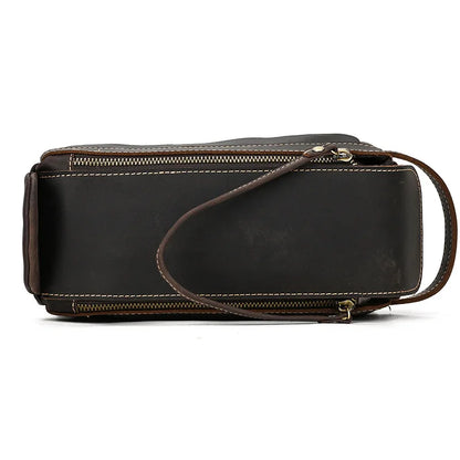 Trousse de toilette homme pas cher en cuir - ShopGET®