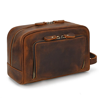 Trousse de toilette homme pas cher en cuir - ShopGET®