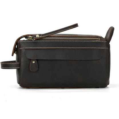 Trousse de toilette homme pas cher en cuir - ShopGET®
